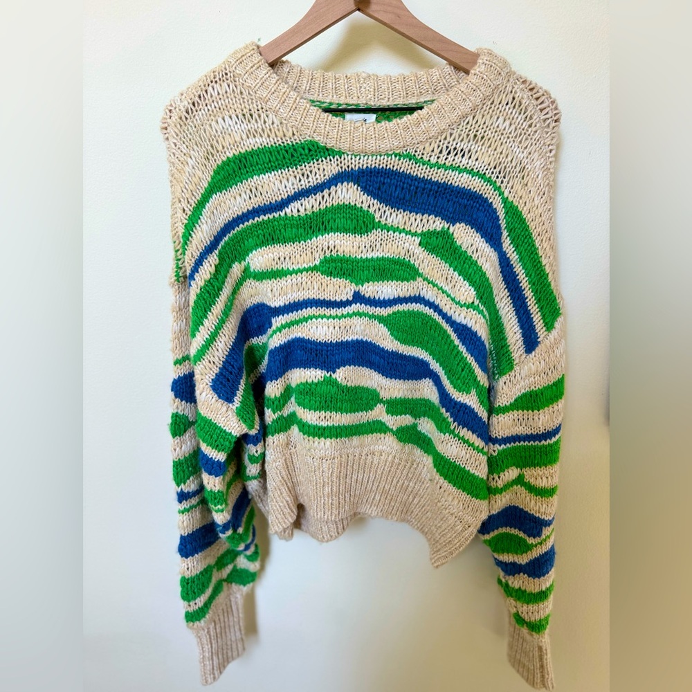 Aerie Women’s Funky Green Knit Sweater